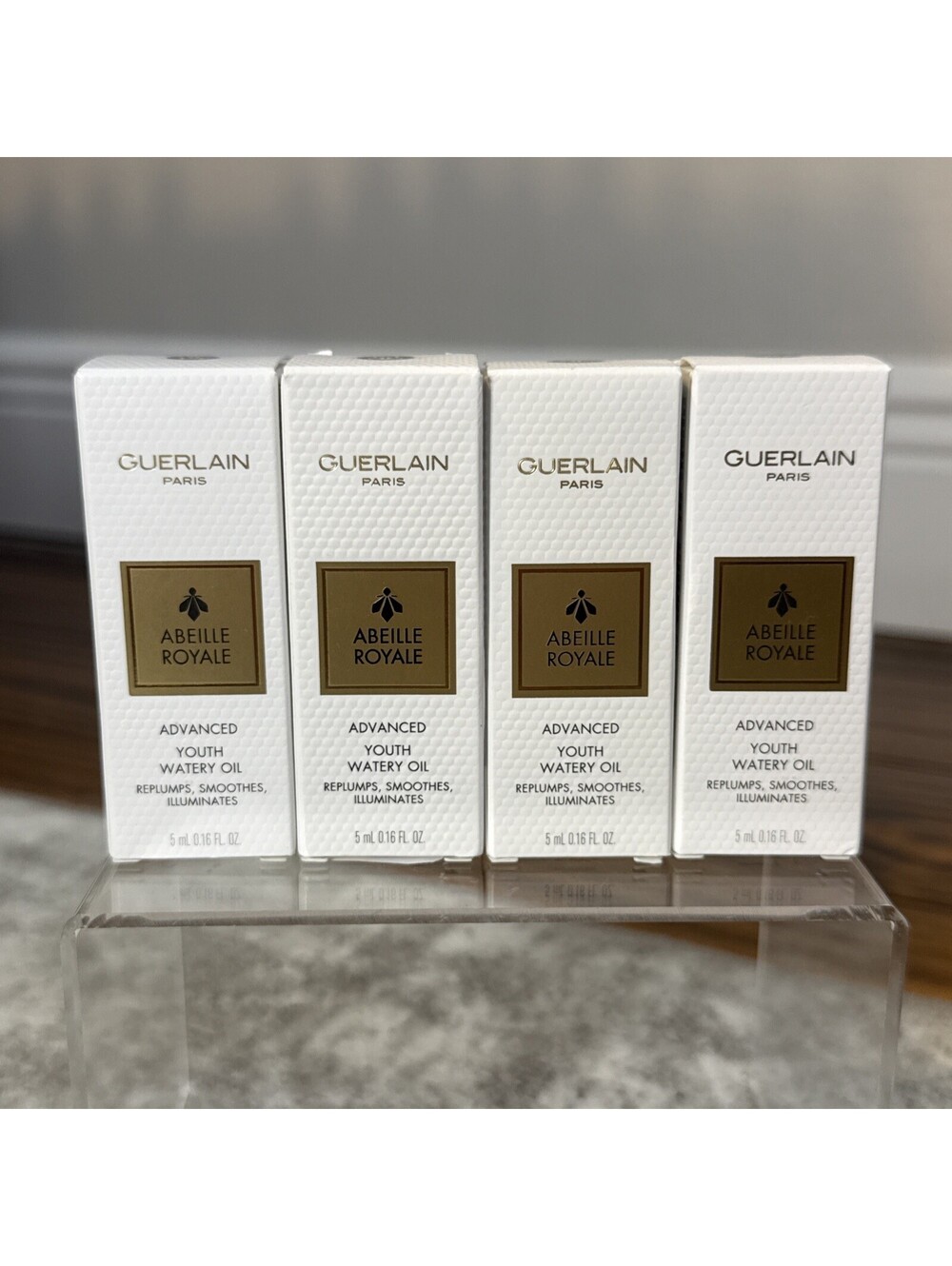 Lot of 4 GUERLAIN Abeille Royale Advanced Youth Watery Oil 0.16oz NIB